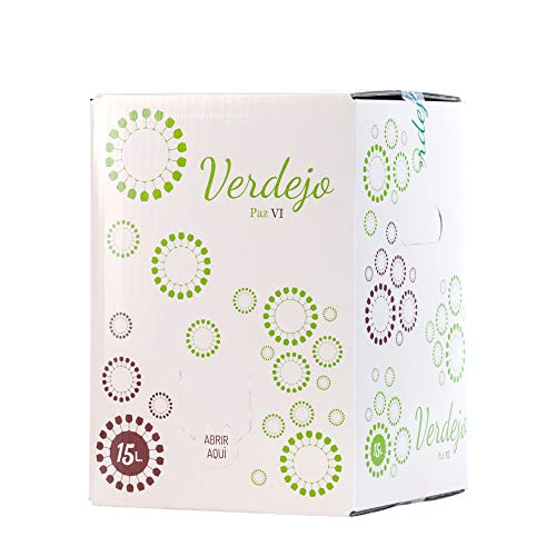 Bag in Box verdejo 15 Litros Vino Blanco Verdejo seco afrutado con aromas frutales Paz VI