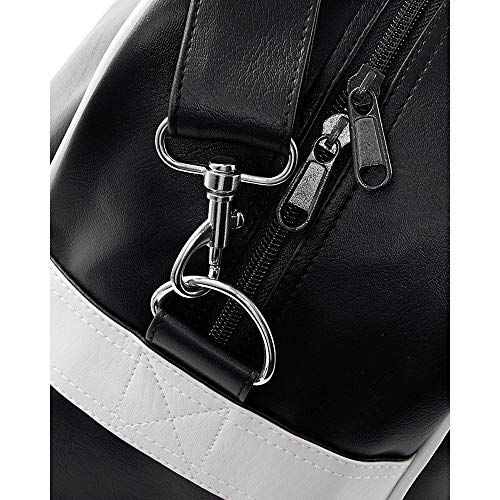 Bagbase - Bolsa deportiva estilo Bowling retro (Talla Única/Marino/blanco)