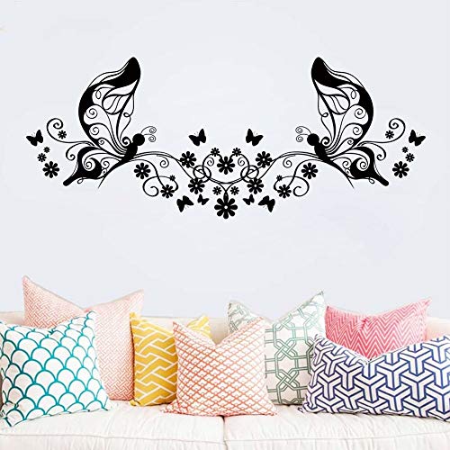 BailongXiao Mariposa de Hadas Tatuajes de Pared Pegatina extraíble decoración del hogar Vida Cama Redonda niños habitación sofá Fondo Art Deco Pegatina 253x102 cm