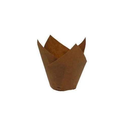 Bakery direct 200 Chocolate brown Tulip coffee shop muffin wraps by bakery direct