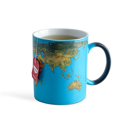 Balvi Mug Sunrise Cambia de Color! Taza con Dibujo de la Tierra Capacidad: 290ml Cerámica