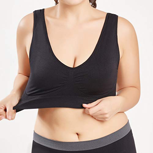 Banda de Sujetador Reductor Copa Completa con Aros Minimizador Elástico Conjuntos Tubo de Sujetador de Deporte Blusa Slim Fit Chaleco Fannyfuny