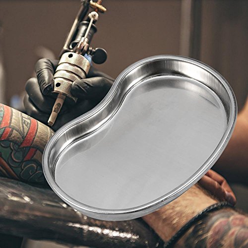 Bandeja de Esterilización de Tatuajes, Bandeja de Instrumentos Médicos Quirúrgicos de Acero Inoxidable Placa de Desinfección Para Esterilización de Tatuajes