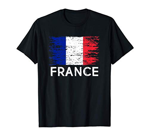 Bandera Francesa Orgullo Francés Raíz Francesa Francia Camiseta