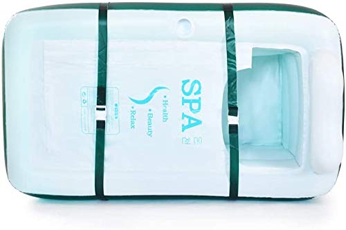 Bañera hinchable para adultos, bañera, bañera, bañera familiar, mantiene el calor de suelo grueso, para niños, hinchable, piscina familiar, piscina (verde)