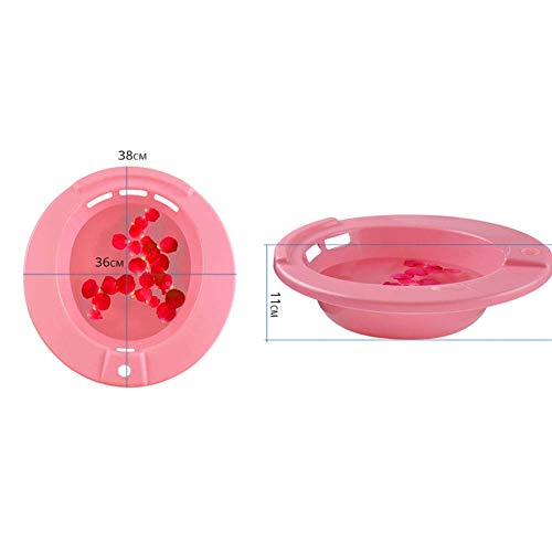 Baños de Asiento, bidé portátil para Inodoro estándar, Tratamiento de hemorroides Puerpera para Mujeres Embarazadas, 38 x 36 x 11 cm