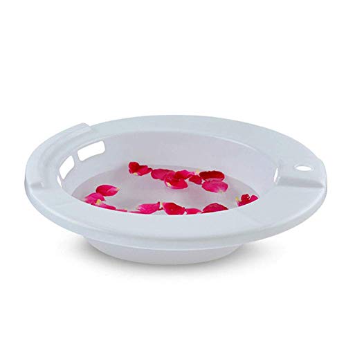 Baños de Asiento, bidé portátil para Inodoro estándar, Tratamiento de hemorroides Puerpera para Mujeres Embarazadas, 38 x 36 x 11 cm