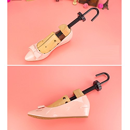 Baoblaze Extensor de Madera para Zapatos de Doble Vía Ampliación de Ancho y Largo parta Tallas de Hombres Mujeres - Mujeres (35-40)