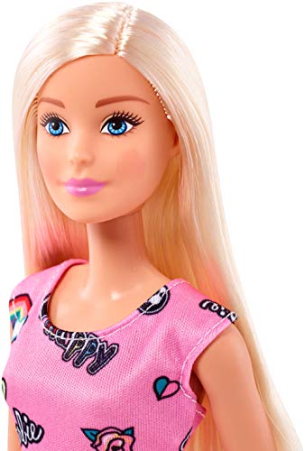 Barbie Fashionista, Muñeca Chic vestido rosa, juguete +7 años (Mattel FJF13) , color/modelo surtido