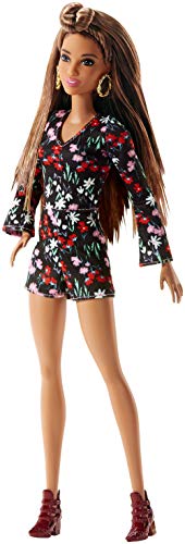 Barbie Fashionista, Muñeca Rosey Romper,  juguete +7 años (Mattel  FJF38)