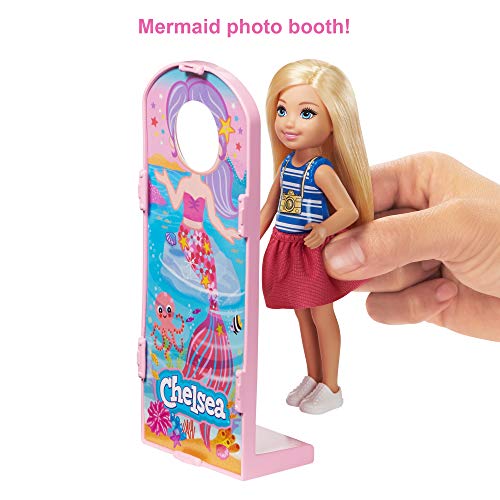 Barbie Parque de Atracciones del Club Chelsea muñeca Rubia de 15 cm con Conjunto y Accesorios, Noria, Coches de Choque, Cachorro y Mucho más (Mattel GHV82)