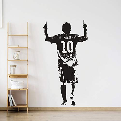 Barcelona FC Super Star Football sport Jugador de fútbol Lionel Messi Logo diy Vinilo Etiqueta de la pared Calcomanía Papel pintado Cartel niño dormitorio Decoración regalo de los niños