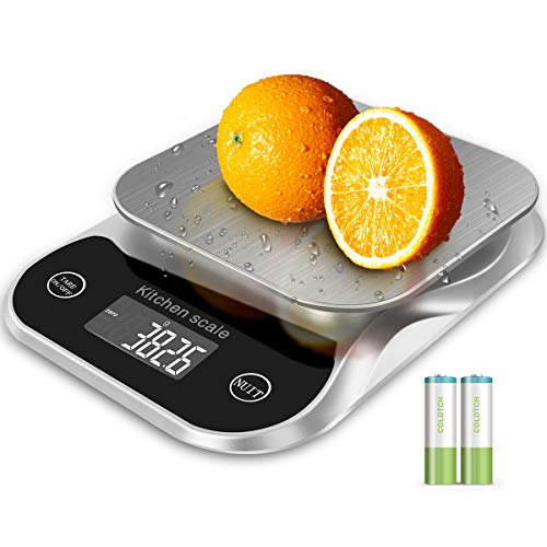 Báscula Electrónica Digital Para Alimentos De Cocina En Onzas y Gramos Con Calculadora Nutricional Para Frutas,Calorías y Cocina, Ingredientes