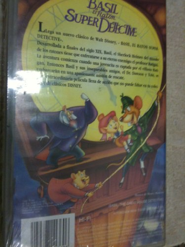 BASIL EL RATON SUPER DETECTIVE VHS DIBUJOS DISNEY