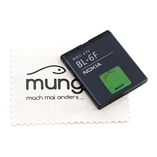 Batería para Nokia original para Nokia N78, N79, N95 8GB BL-6F con mungoo pantalla paño de limpieza