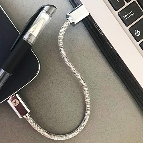 BAXET usefulness accessories Pulsera Recarga | Cable de navegación | Cable de Datos | Cable USB portátil para iPhone, Micro, TypeC | Idea de Regalo tecnológico (20cm Micro)