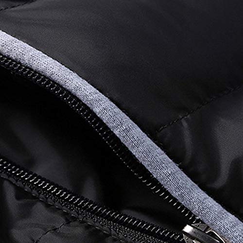 BaZhaHei Hombre Invierno Cazadoras De Plumas Calor Grueso Manga Larga Encapuchado Chaquetas Acolchado Hombre Inverno Chaqueta Acolchada con Capucha De Pelo Espesar Cálido para hoombre