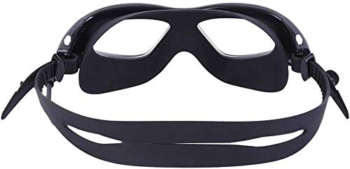 BBGSFDC Gafas de natación del varón Adulto y Hembra Gafas de natación contra la Niebla de Alta definición Gafas de natación (Color : Black)