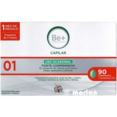 Be+ Capilar Anticaida Comprimidos Uso Ocasional Forte, 90Comprimidos