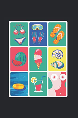 Beach Ice Summer Lover Or Tourist Journal: Funny Dot-Grid Notebook If You Love Swimming And Adventure. Cool Journal For Coworkers And Students, Sketches, Ideas And To-Do Lists