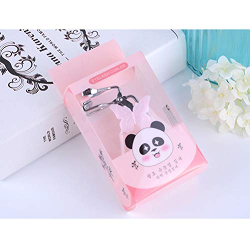 Beaupretty Rizador de Pestañas Rizador de Pestañas de Acero Inoxidable Herramienta de Maquillaje Eyelashories para Mujeres Madam Girl Lady Use (Rosa + Plata)