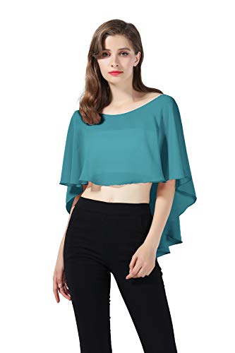 BEAUTELICATE Chal Estola de Gasa Mujer Capa Bolero para Fiesta Boda Novia 25 Colores