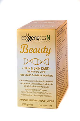 Beauty - Colágeno + Biotina + L-lisina + Ácido Hialurónico + Zinc + Resveratrol + Picnogenol + Reinoutria + Astaxantina | para la salud del Cabello, Uñas y Piel – 120 cápsulas