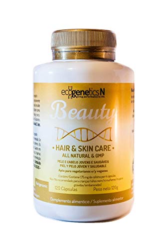 Beauty - Colágeno + Biotina + L-lisina + Ácido Hialurónico + Zinc + Resveratrol + Picnogenol + Reinoutria + Astaxantina | para la salud del Cabello, Uñas y Piel – 120 cápsulas