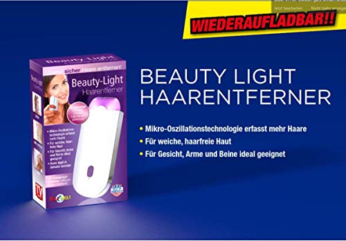 Beauty Light – Depiladora de pelo – Tecnología de microoscilación que captura más pelo – Batería – Recargable