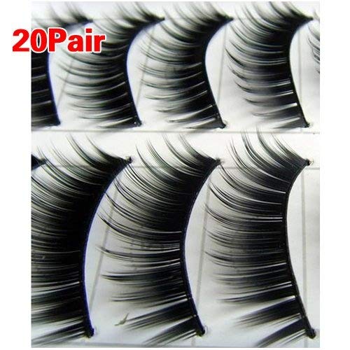 BeautyLife 20 Pairs Natural Makeup False Fake Eyelash Eye Lashes