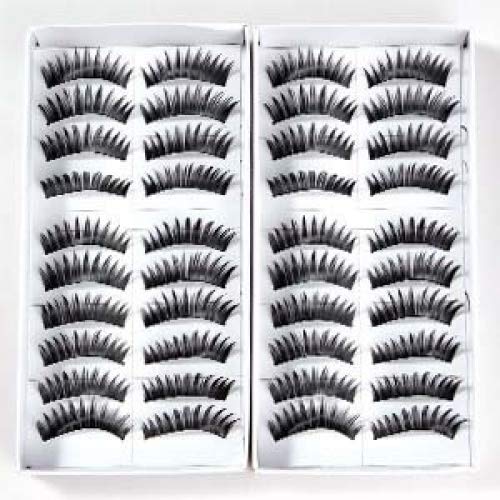 BeautyLife 20 Pairs Natural Makeup False Fake Eyelash Eye Lashes