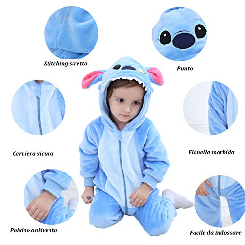 Bebé Ropa Disfraces Franela Traje Animales Pelele Unisexo Disfraz Invierno Kigurumi