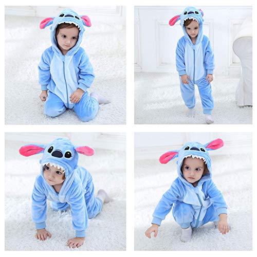 Bebé Ropa Disfraces Franela Traje Animales Pelele Unisexo Disfraz Invierno Kigurumi