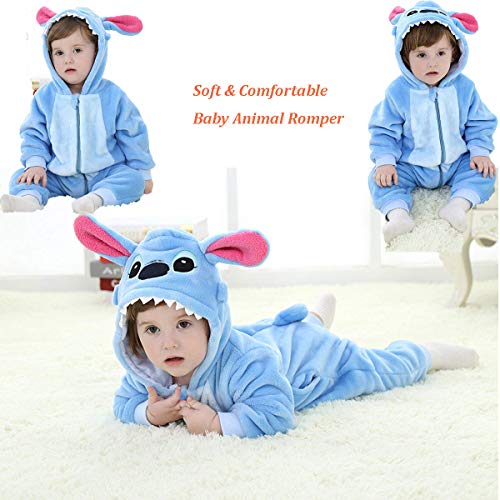 Bebé Ropa Disfraces Franela Traje Animales Pelele Unisexo Disfraz Invierno Kigurumi