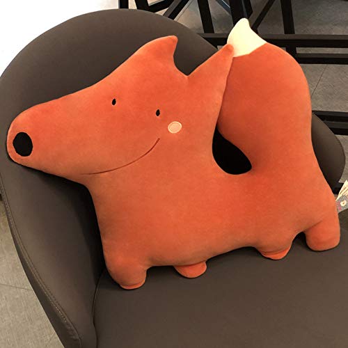 Bebé Suave Felpa Suave Animal Sonajero Sonajero NiñO MuñEca De Cerdo Zorro Linda Almohada para Dormir 50 Cm