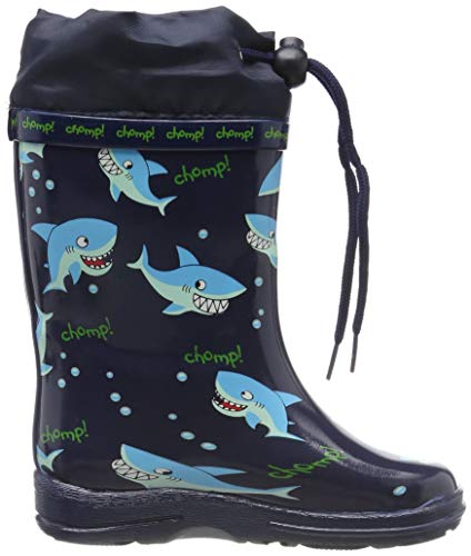 Beck Sharks, Botas de Agua para Niños, Azul (Dunkelblau 05), 31 EU