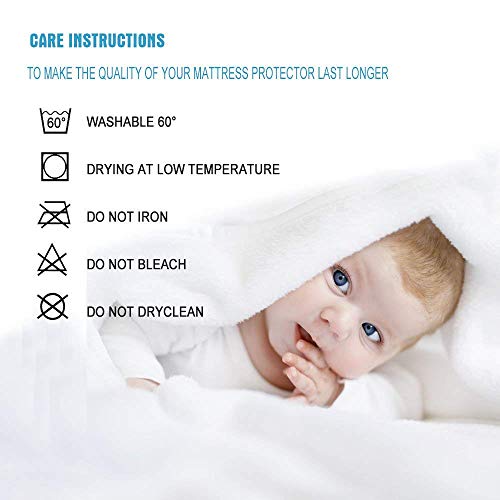 Bedecor Protector de colchón,Tencel Impermeable,Transpirable 150 x 190/200 cm