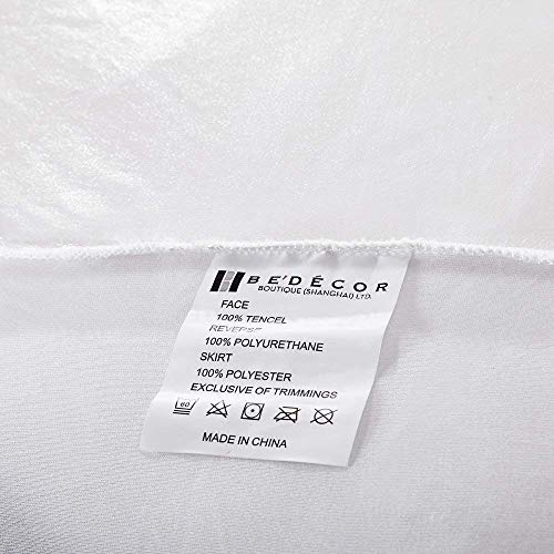 Bedecor Protector de colchón,Tencel Impermeable,Transpirable 150 x 190/200 cm