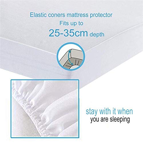 Bedecor Protector de colchón,Tencel Impermeable,Transpirable 150 x 190/200 cm