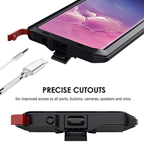 Beeasy Funda Samsung Galaxy S10 Plus,Antigolpes Rígida Robusta Antigravedad Carcasa Fundas S10+ Resistente al Impacto Militar Duradera Blindada Fuerte de Seguridad al Aire Libre Case Cover,Negro