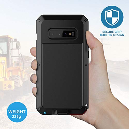 Beeasy Funda Samsung Galaxy S10 Plus,Antigolpes Rígida Robusta Antigravedad Carcasa Fundas S10+ Resistente al Impacto Militar Duradera Blindada Fuerte de Seguridad al Aire Libre Case Cover,Negro