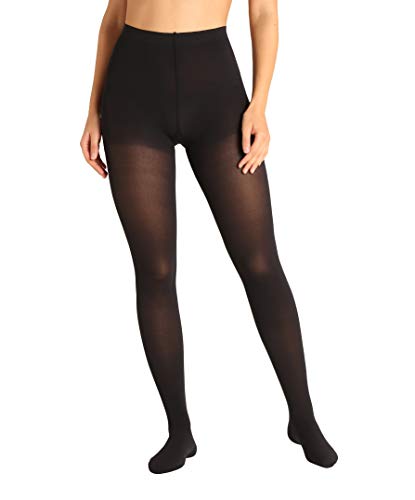 ®BeFit24 Panty de Compresión (18-21 mmHg, 90 Denieres, Clase 1) para Mujer - Pantimedias Compresion para Varices, Embarazo y Circulación - Medias Compresivas [ Size 2 - Short: A - Negro ]