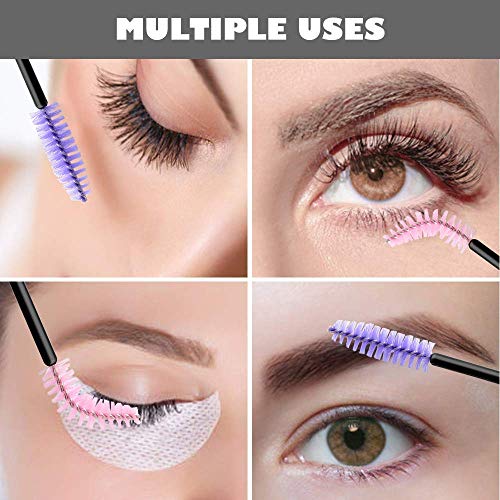 beihuazi® Cepillos de Pestañas 200 piezas Desechables Separador de Pestañas Pincel de Maquillaje Máscara de Maquillaje Palo Aplicador