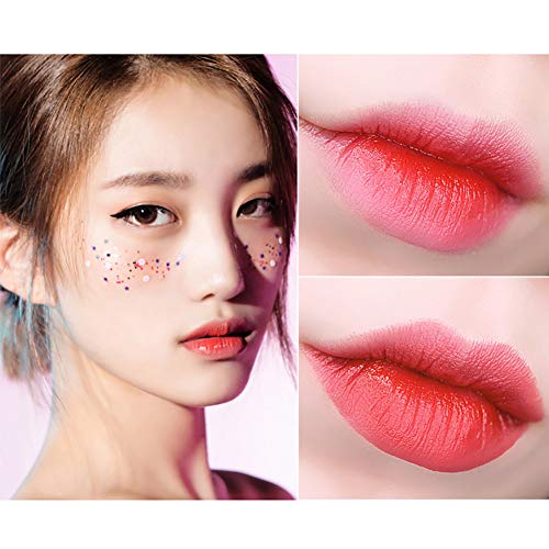 Beito 1 UNID Maquillaje Dos tonos Lápiz labial Hidratante Gradiente Lápiz labial Larga duración Labio Labio Belleza Labios naturales Cosméticos Barra de labios Tinte Regalo para niñas (06)