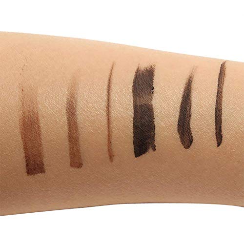 Beito 4 en 1 gel delineador de ojos y polvo de cejas kit de maquillaje de ojos a prueba de agua de larga duración en crema delineador de ojos con brocha para cejas (marrón + negro)