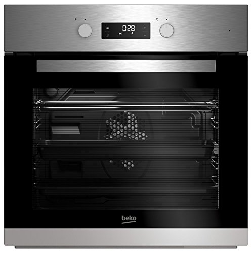 Beko BIE22301X - Horno (Medio, 65L, Eléctrico, Integrado, Acero inoxidable, Giratorio, Tocar)