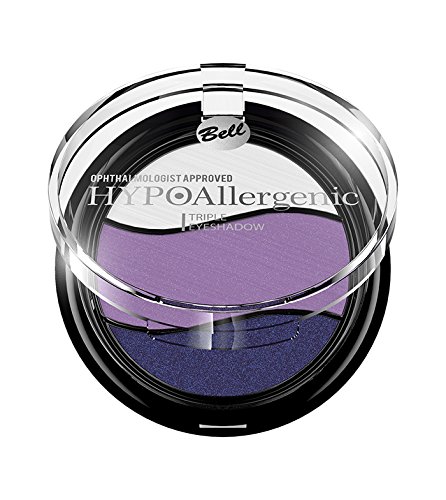 Bell HYPOAllergenic - Sombra de ojos triple tricolor para un aspecto intenso y profundo