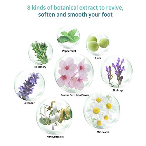 [Bellafit]Mascarillas para pies - Calcetines hidratantes para Talones agrietados y pie seco 5 paquetes