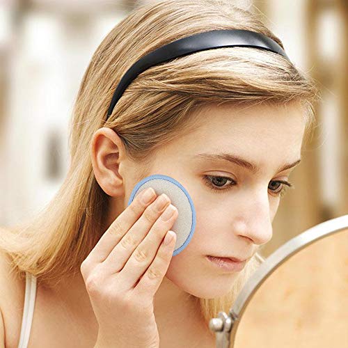 BelleStyle Almohadillas Desmaquilladoras de Maquillaje, 16 Piezas Reutilizables y Lavables Fibra de Bambú Discos Desmaquillantes Faciales, Almohadillas Cosméticas con Bolsa de Lavado