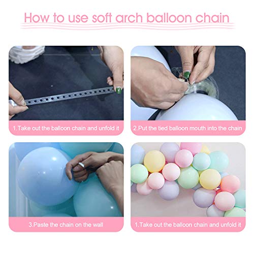 BelonLink Globos Pastel, Pack de artículos para fiestas, Macaron Latex Balloons Color Globos para Graduaciones, Fiestas, cumpleaños, día de San Valentín, Decoraciones (100 PCS)